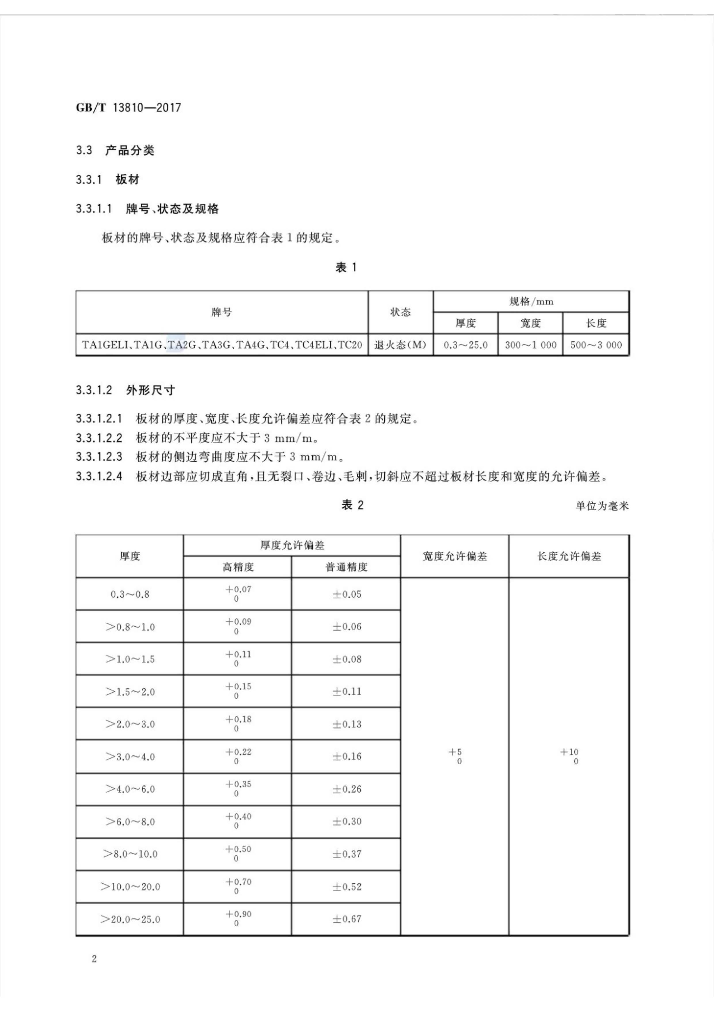 外科植入物用鈦絲國家標準GB/T 13810—2017